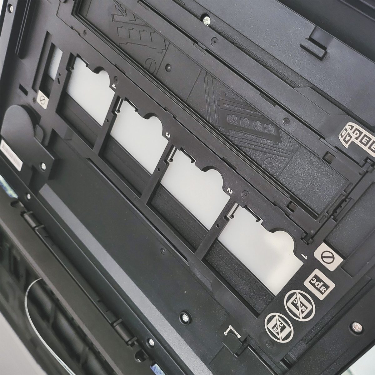 Photo, Slide & Film Scanning 1 photo restoration example film caddy