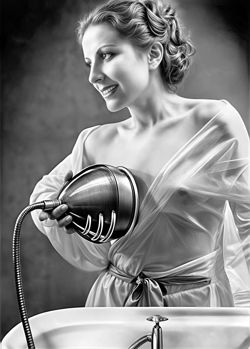 photo rerstoration 1930s French Advertisement