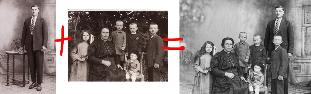 photo edit and photo restoration add poeple to one photo (2)
