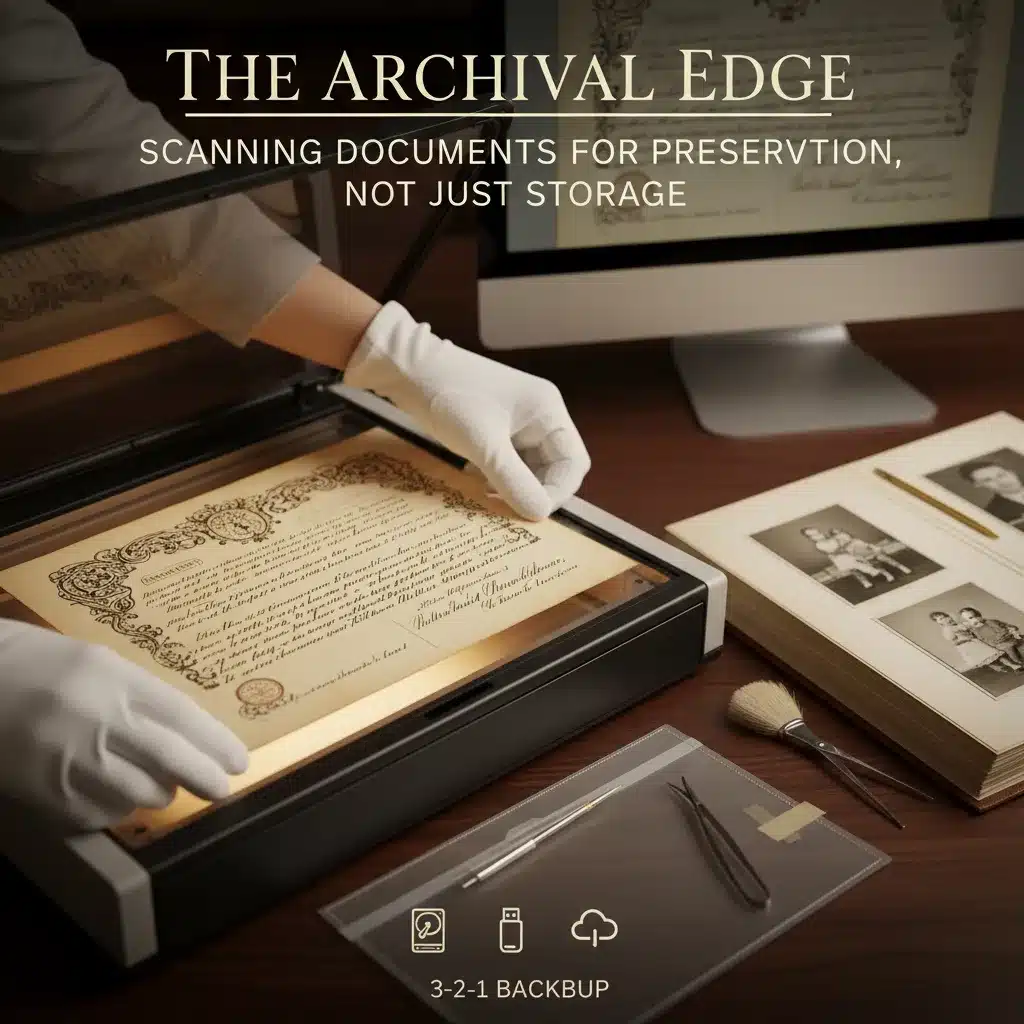 The Archival Edge: Scanning Documents for Preservation, Not Just Storage 4 document scanning 1 Melbourne Photo Restoration Rescue