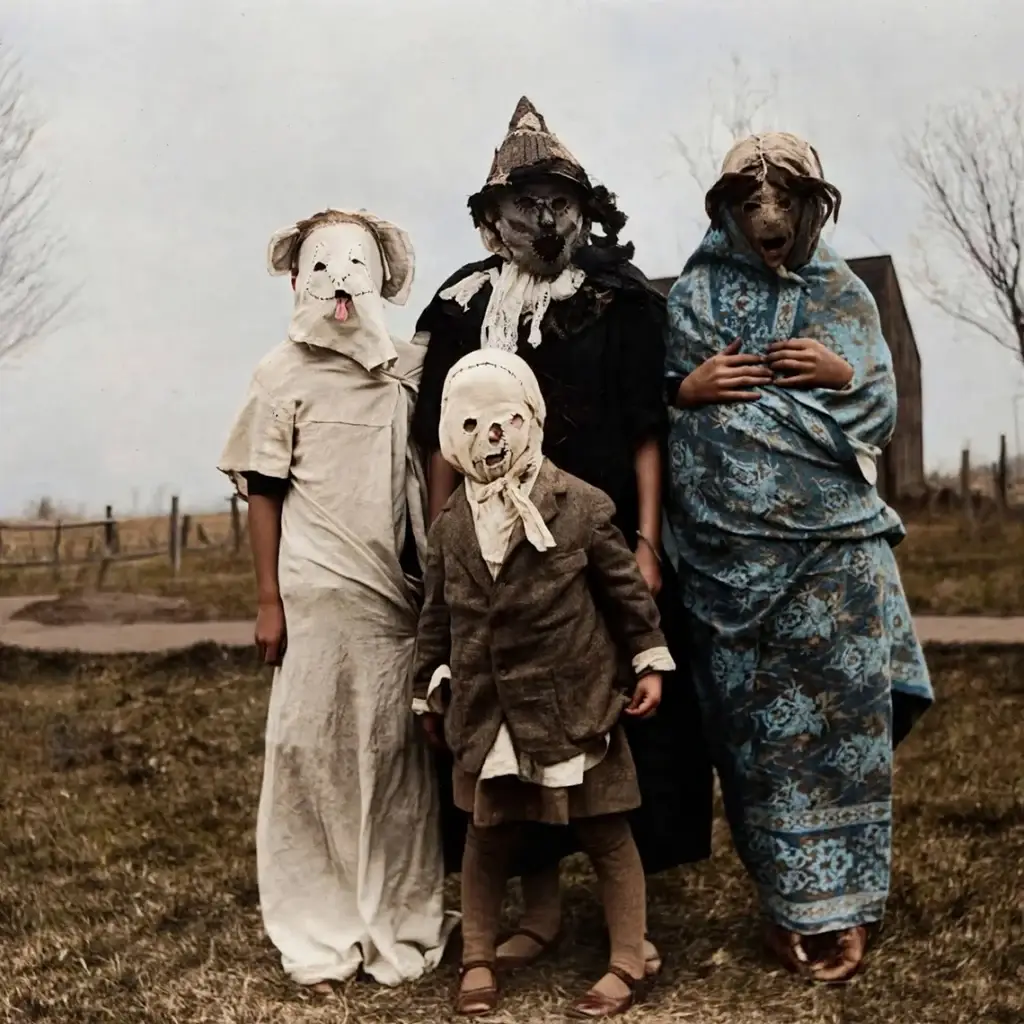 Photo restoration of the month October 2 spooky restored Photo Restoration Rescue